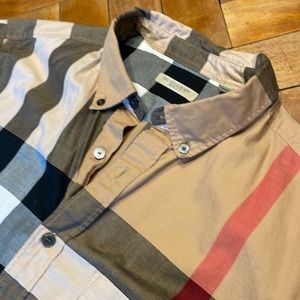 Men’s Burberry Brit Plaid Shirt